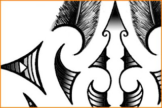 high resolution maori forearm tattoo feather design