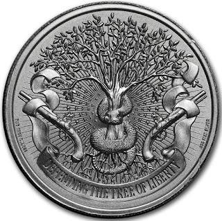 2 oz Silver High Relief Round  Sons of Liberty, Liberty Tree