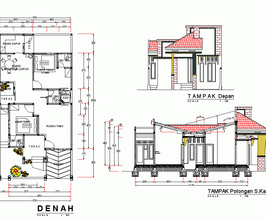  Desain  Rumah  Minimalis  2  Lantai  Type 70 Foto Desain  
