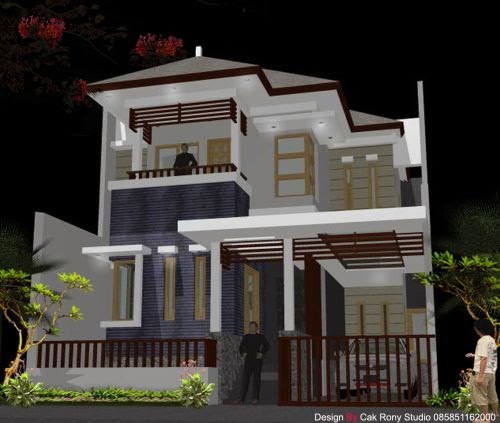 Denah dan Desain Rumah Tingkat Minimalis Terbaru 2014 