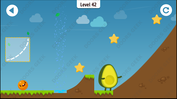 Where's My Avocado? Level 42 Solution, Cheats, Walkthrough, 3 Stars for Android, iPhone, iPad and iPod