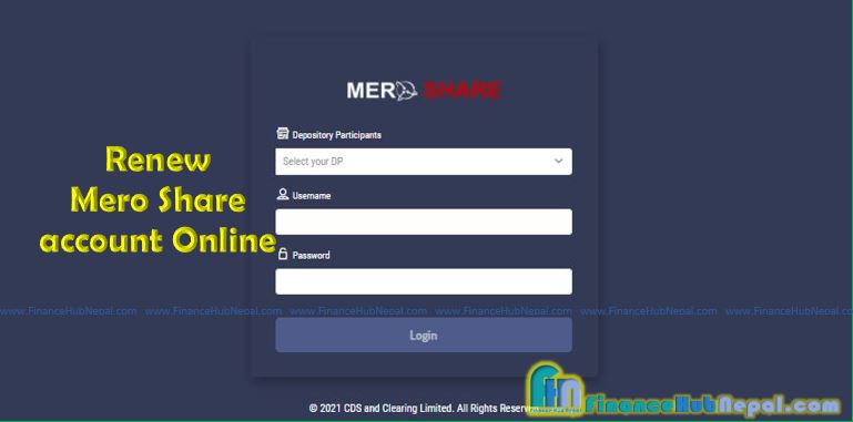 How to Renew Mero Share Account Online