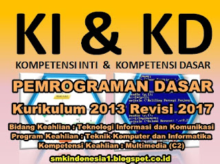 Kompetensi Inti Dan Kompetensi Dasar (KIKD) Pemrograman Dasar SMK Revisi 2017