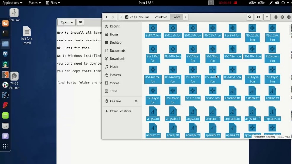 How to Install All Language Fonts in Kali Linux
