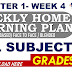 WEEK 4 GRADES 1-6 Weekly Home Learning Plan Q1