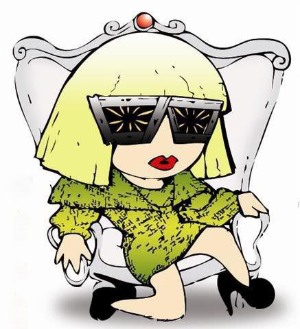 If you want to see Lady Gaga cartoon pictures, see it below.