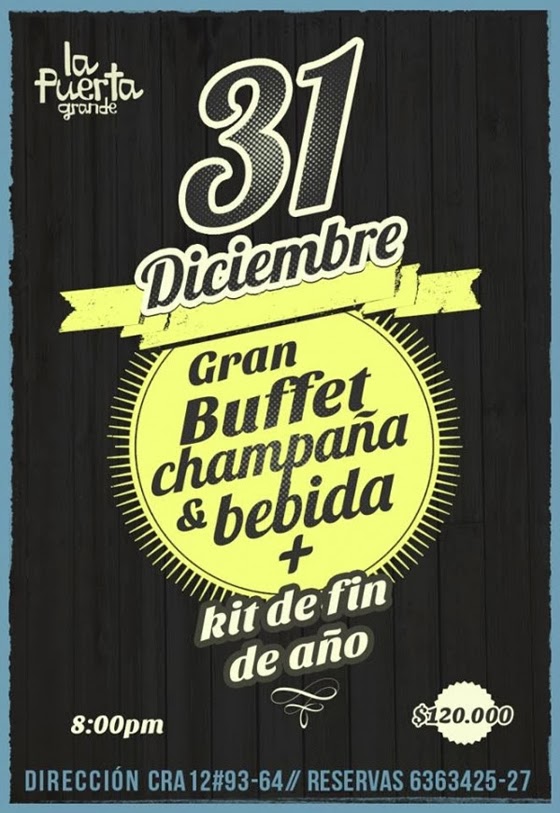 Gran Buffet y Fiesta de Fin de Año! la puerta grande 