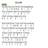 Chord Lagu Selow