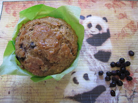 Muffins complets aux myrtilles sans sucres ajoutés, focons d'avoine, purée de dattes, recettes pour Ma Challenge Box