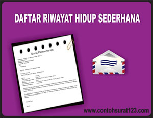 Gambar Contoh Daftar Riwayat Hidup Lamaran Kerja Sederhana Terupdate