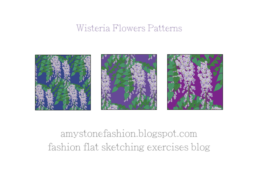 Wisteria Floral Patterns