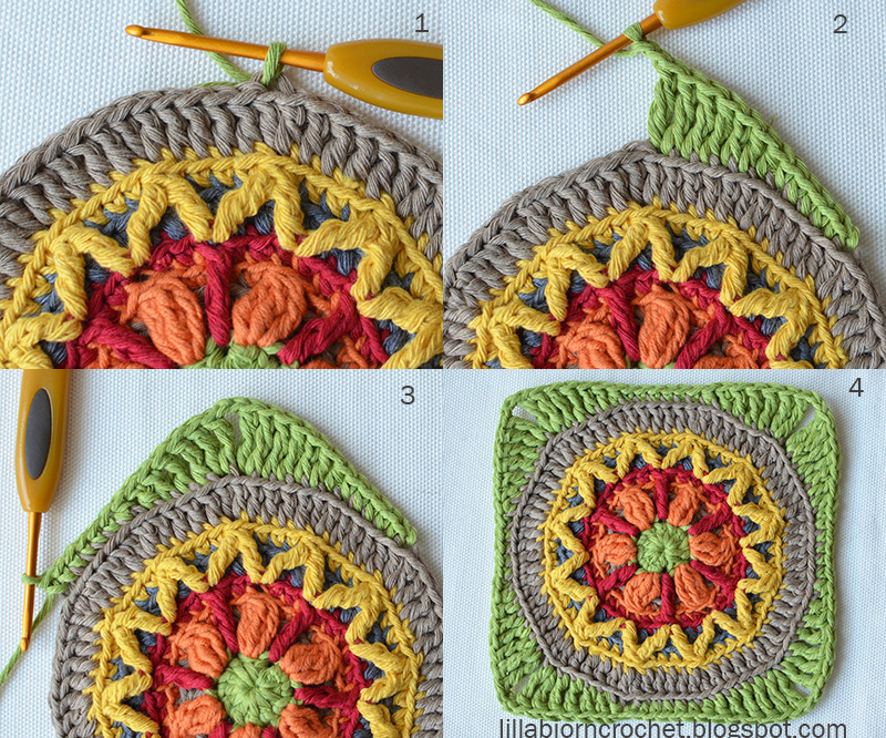 Circles of the Sun Mystery CAL 2015 - overlay crochet - Block 4 #free crochet pattern by LillaBjornCrochet