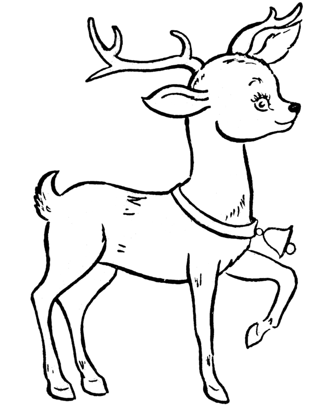 Coloring Picture Of Reindeer 1