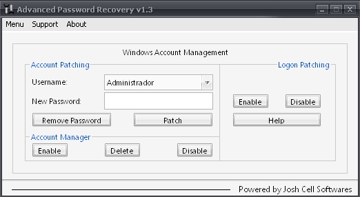 Advanced Password Recovery v1.3 [Portable][Recupera o elimina contraseñas en Windows][FreakShare]