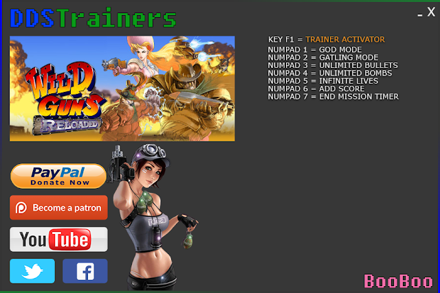 Wild Guns Reloaded Trainer Cheat for PC