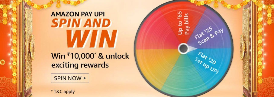 Amazon Pay UPI Spin and Win answers of 03rd October 2020