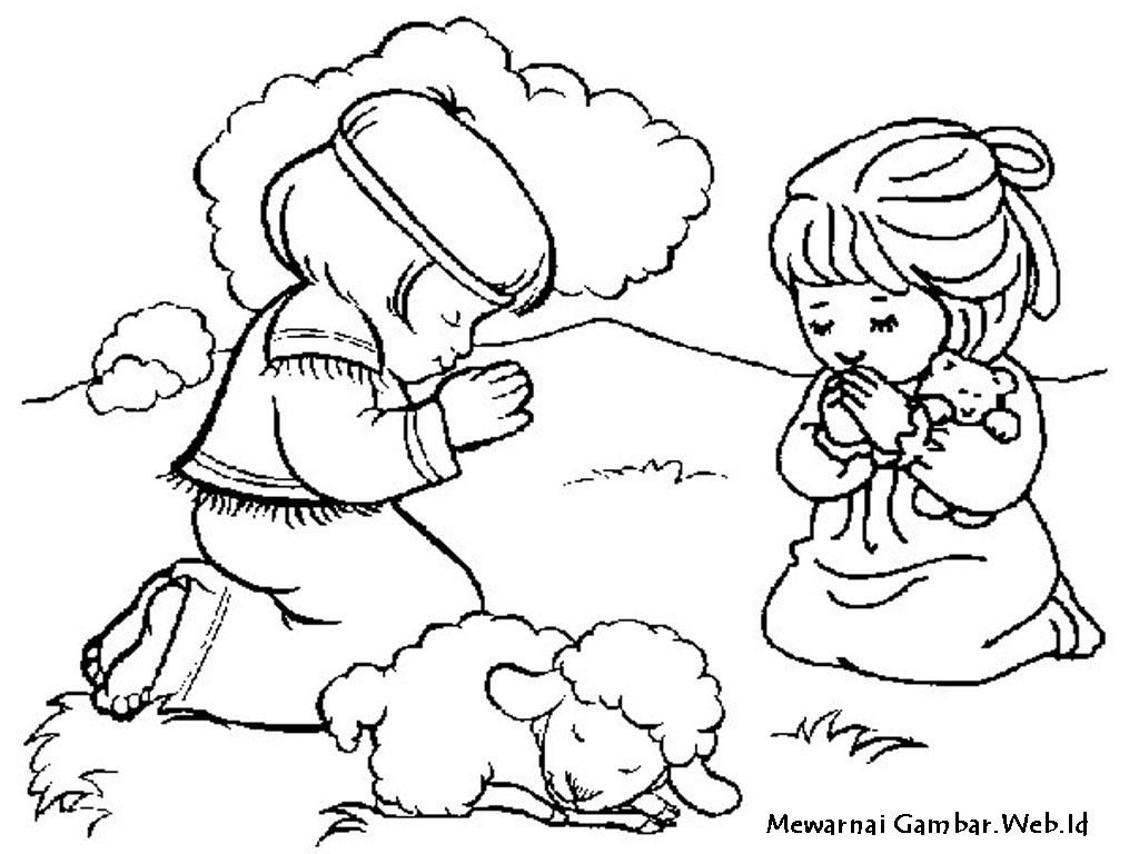  Gambar  Kartun  Orang  Kristen Berdoa  Top Lucu