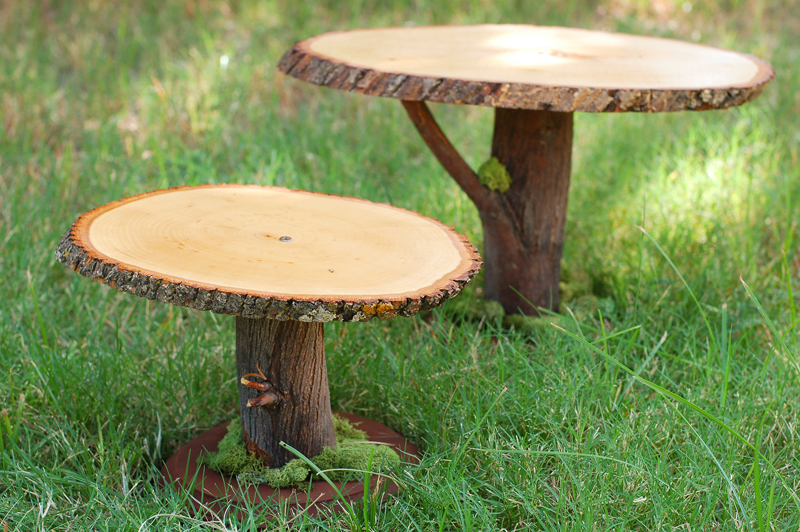 DIY Project: Rustic Wooden Cake Stands from the Cornish Fairy Party 