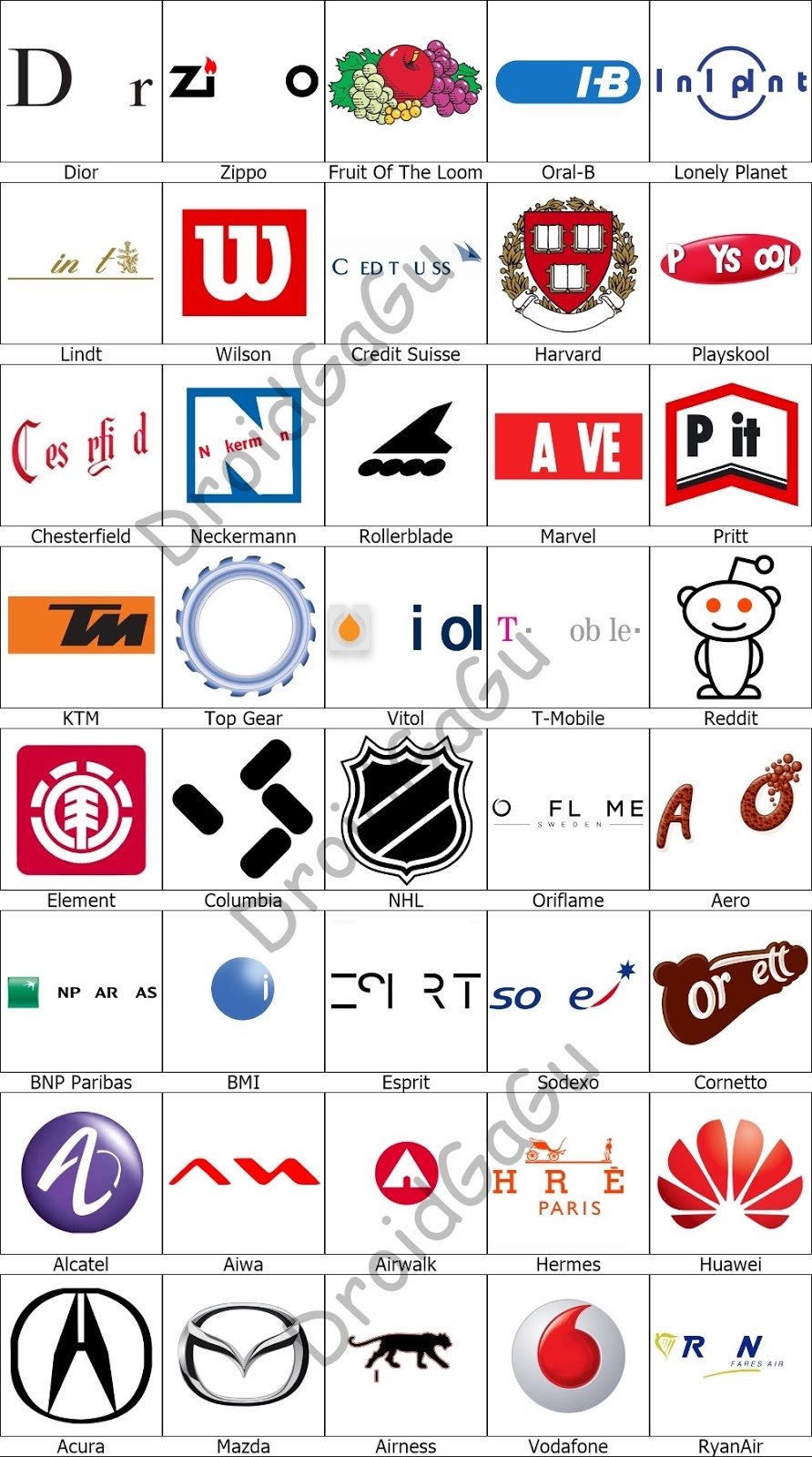 picture quiz logos level 6