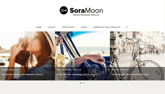 Sora Moon - Responsive Minimal Blogger Template