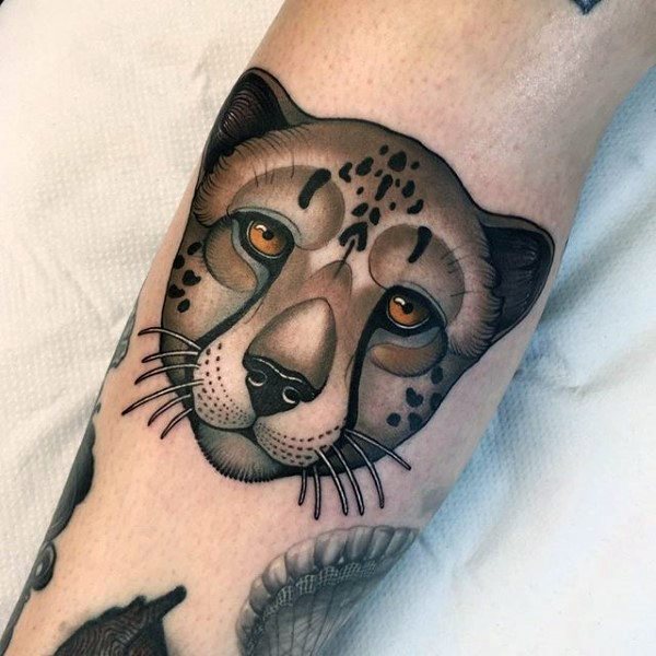 Tatuagem de Leopardo - 35 ideias masculinas