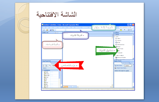 خطوات انشاء موقع باستخدام برنامج Microsoft Expression Web