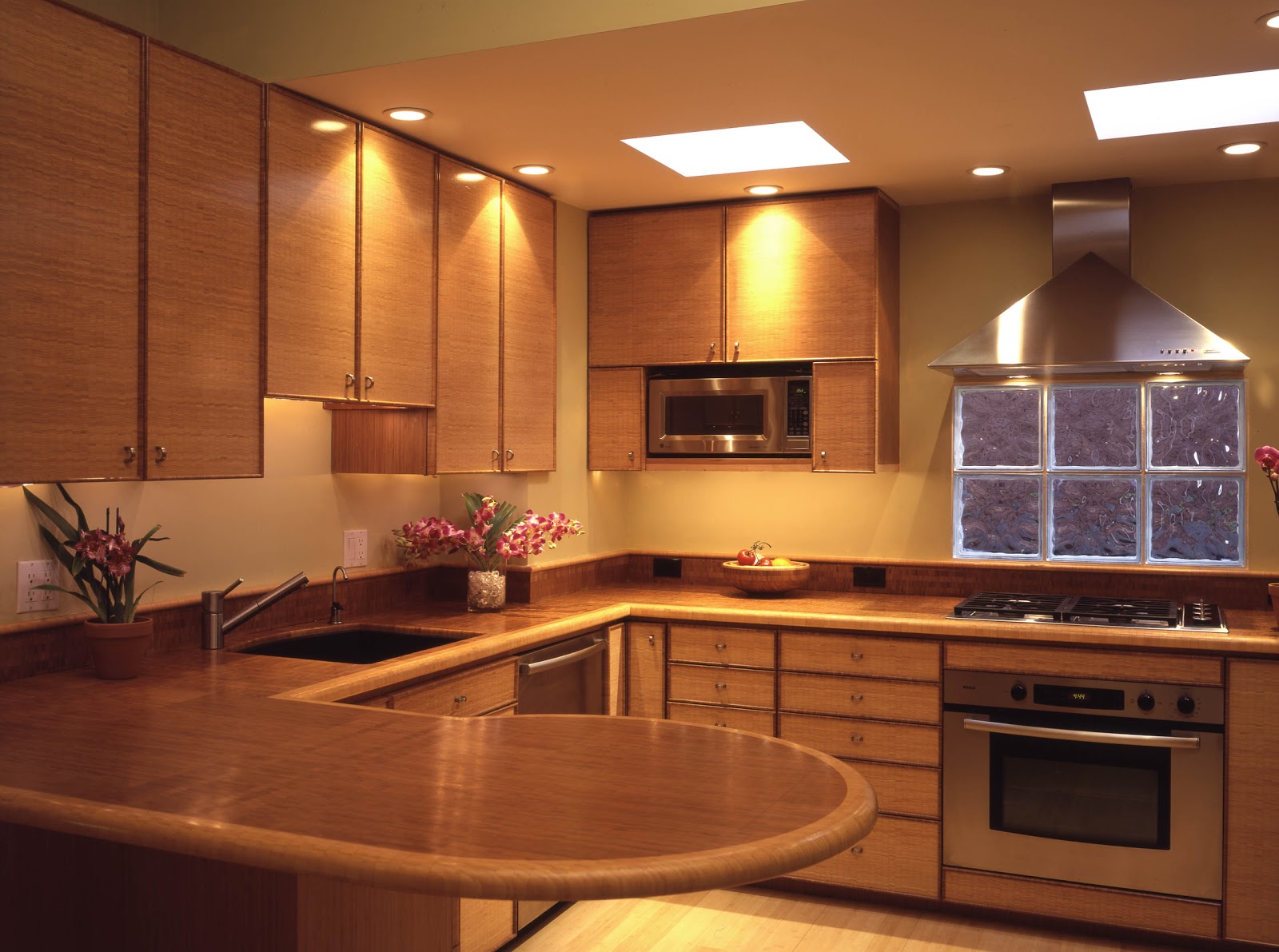 Bamboo Lamp Photo: Bamboo Kitchen Cabinets