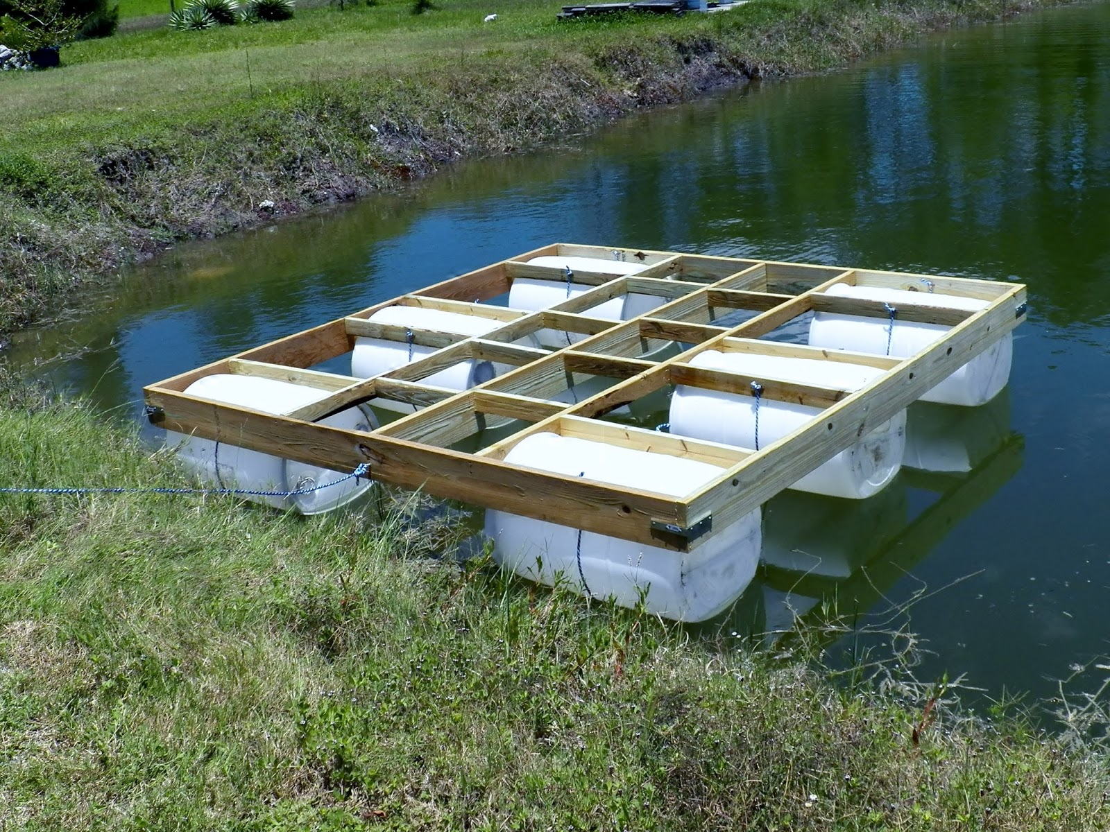 my backyard: we built our own floating dock