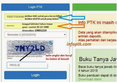 CARA CEK INFO PTK/GTK TERBARU SEMESTER 1 TAHUN AJARAN 2016/2017