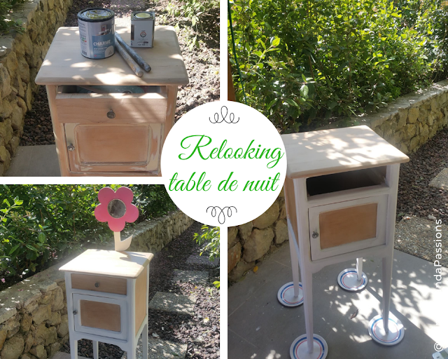 Relooking d'une table de nuit enfant et test et avis de la ponceuse Bosh