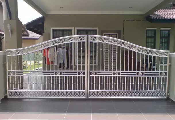 35 Desain Model Pagar Stenlis Steel Yang Modern Masa Kini