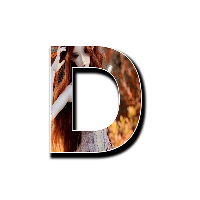 CAPITAL LETTER D, D with image