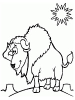 Bison Printable Kids Coloring Pages