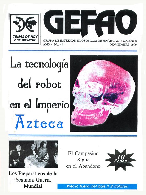 La Tecnología del Robot en el imperio Azteca, Revista GEFAO