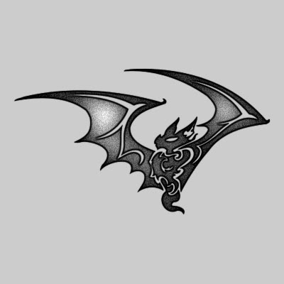 You can DOWNLOAD this Bat Tattoo Design - TATRBA05