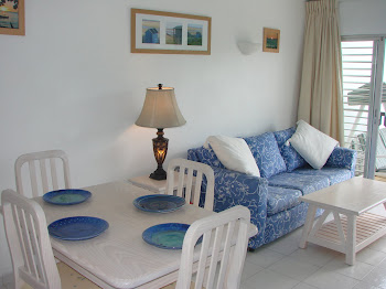The air conditioned lounge