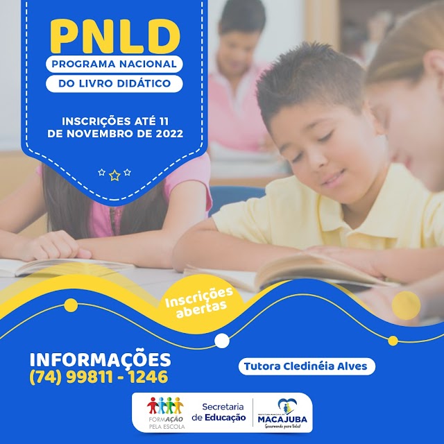 Estão abertas as inscrições para o Curso PNLD