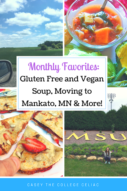 Gluten Free Monthly Favorites: Moving to Mankato, Minnesota, White Bean Vegan Soup and More!