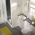 Unic Home Design Small Bathroom Layout in White Color