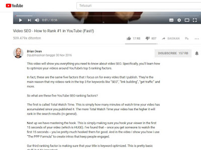 10 Cara Mudah Optimasi SEO Video Youtube
