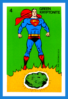 1978 Whitman - Superman Card Game - Green 4 - Green Kryptonite