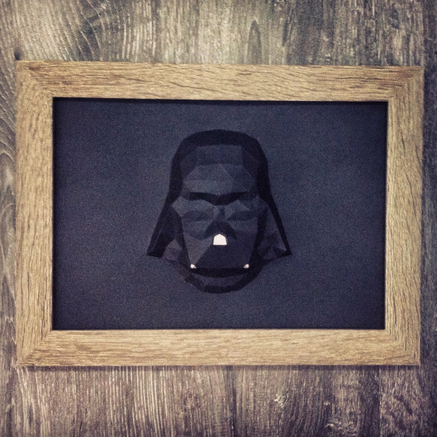 sculpture dark vador darth vader papier paper pepakura polygone lowpoly