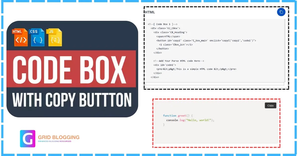 How To Add A Code Box With Copy Button