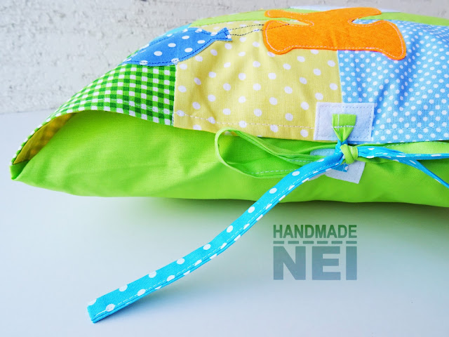 Handmade Nel: Пачуърк калъфка за възглавница "Коко"