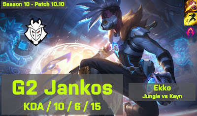 G2 Jankos Ekko JG vs Kayn - EUW 10.10