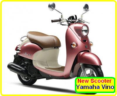 Scooter,Yamaha,Vino,Deluxe,Silver,2012