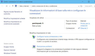 guida al centro connessioni di rete windows