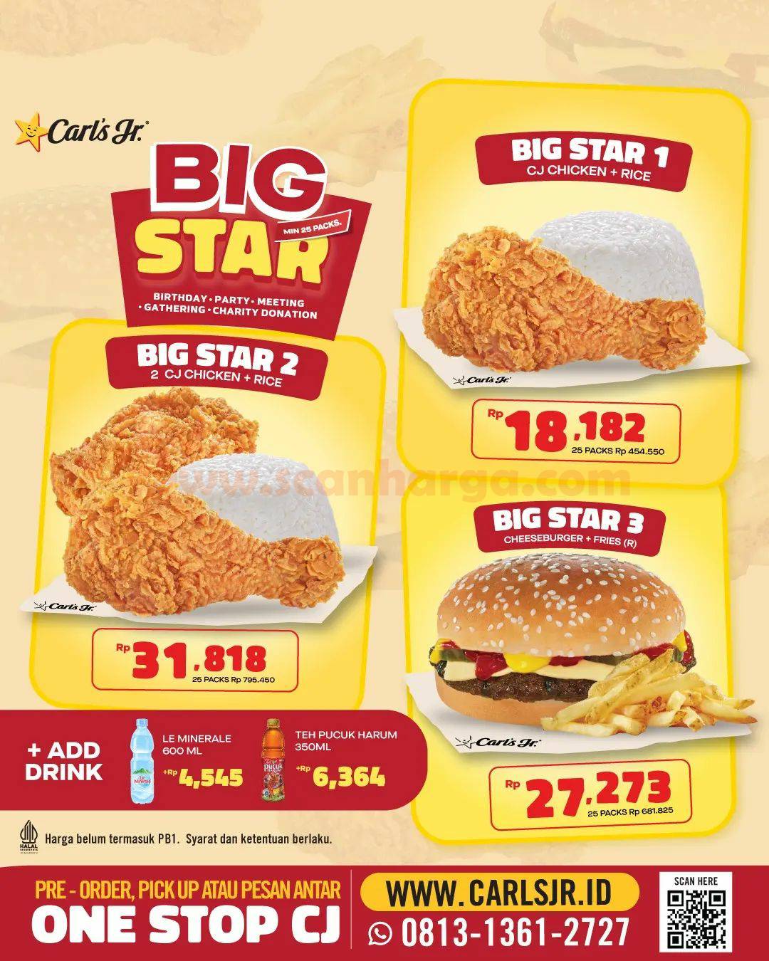 Promo CARLS Jr PAKET BIG STAR – Harga Paket Mulai Rp. 18.182,-