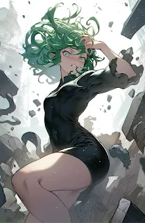 Hentai pictures of Tatsumaki from the anime One Punch Man