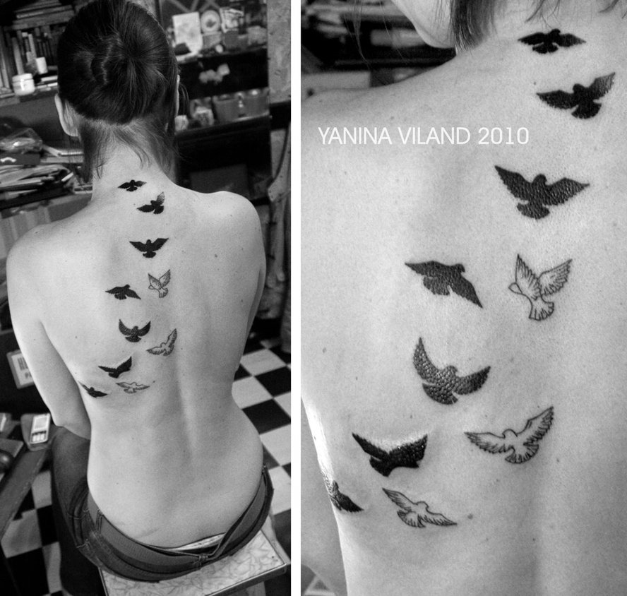 Dove Tattoos One of the most beautiful and meaningful design that people